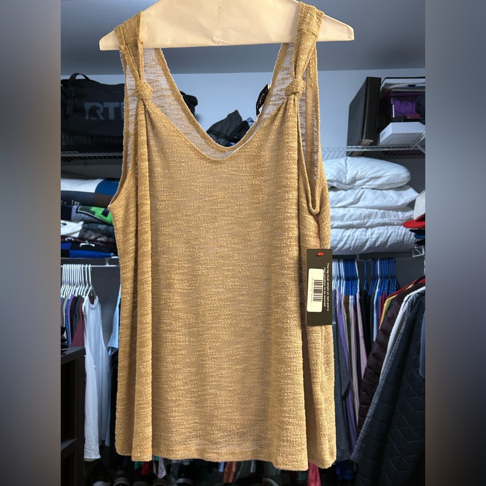 Gilli Tan Sleeveless Top
